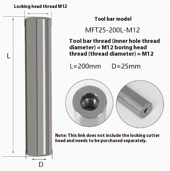 6034 MFT tungsten steel anti-vibration cutter shank lock tooth cutter shank high precision end milling cutter shank monolithic alloy interchangeable carbide head Shandong Denso Pricision Tools Co.,Ltd.